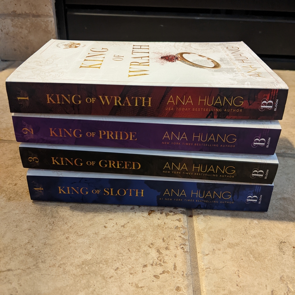 Ana Huang Book Set - King of Wrath, Pride, Greed, Sloth